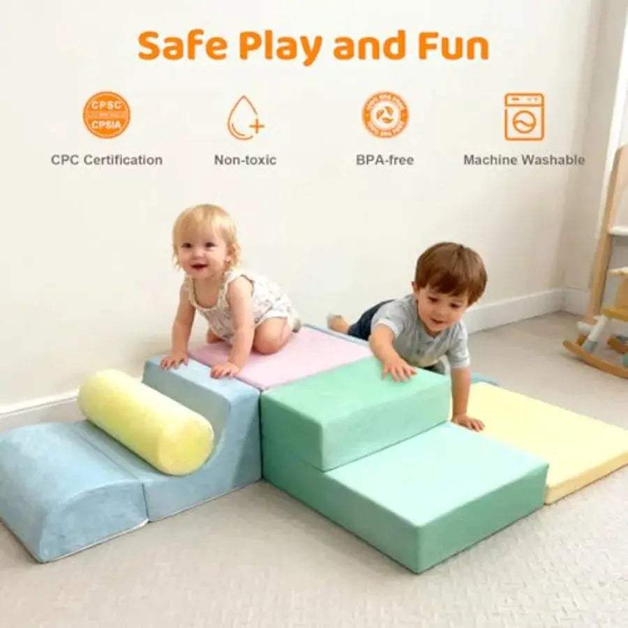  Non Toxic Foam Toddler Climbing Blocks Indoor Play Safe -  ToylandEU™