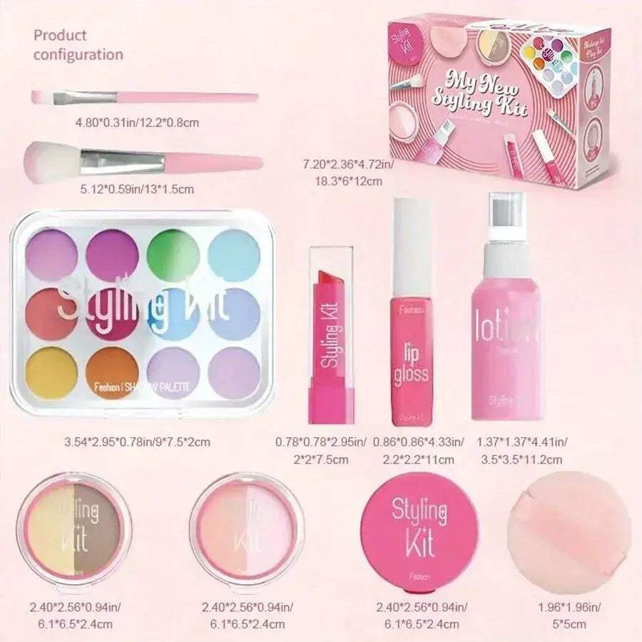 Non Toxic Kids Makeup Toy Set Prevents Liquid Smearing Safe - ToylandEU