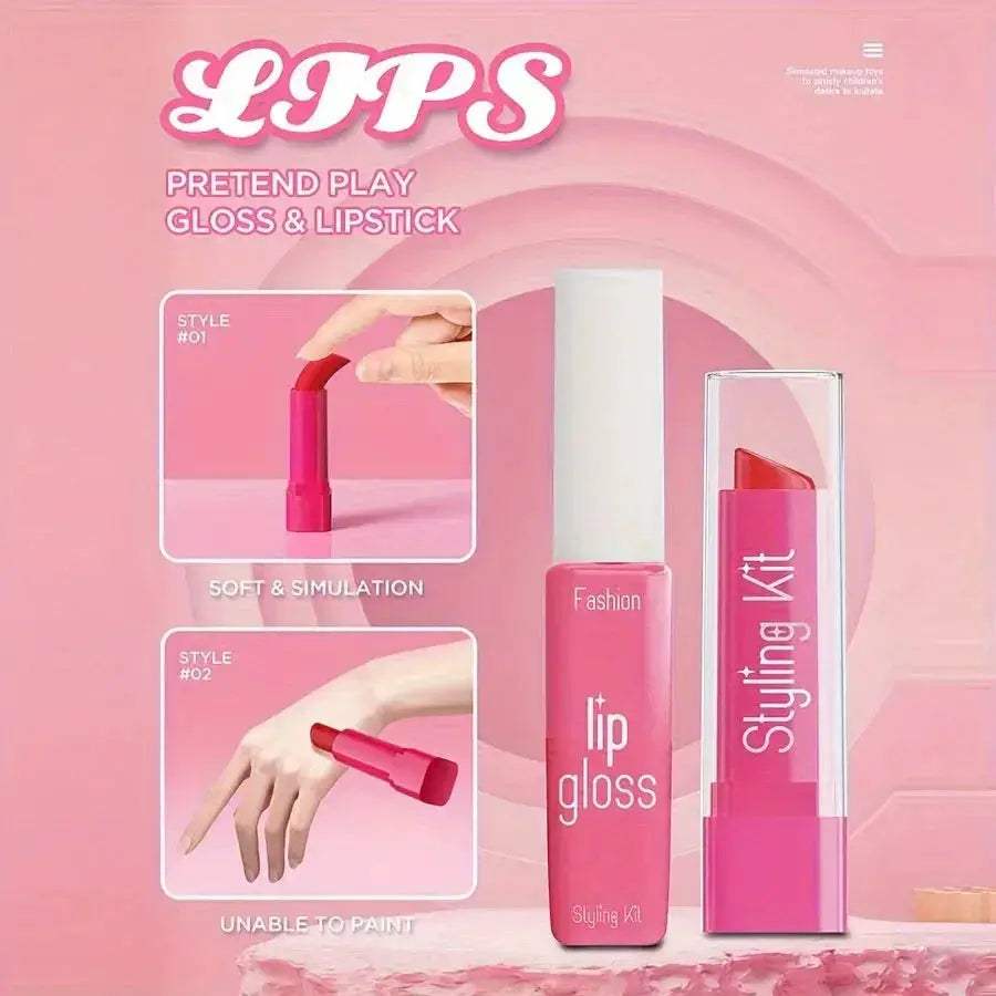 Non Toxic Kids Makeup Toy Set Prevents Liquid Smearing Safe - ToylandEU