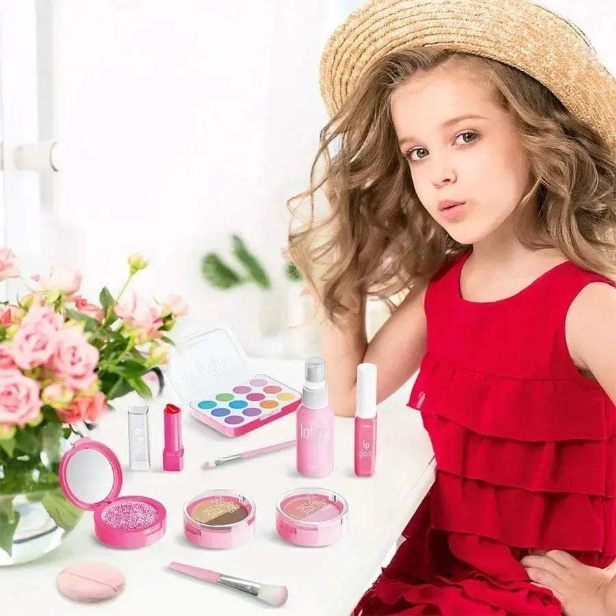Non Toxic Kids Makeup Toy Set Prevents Liquid Smearing Safe - ToylandEU