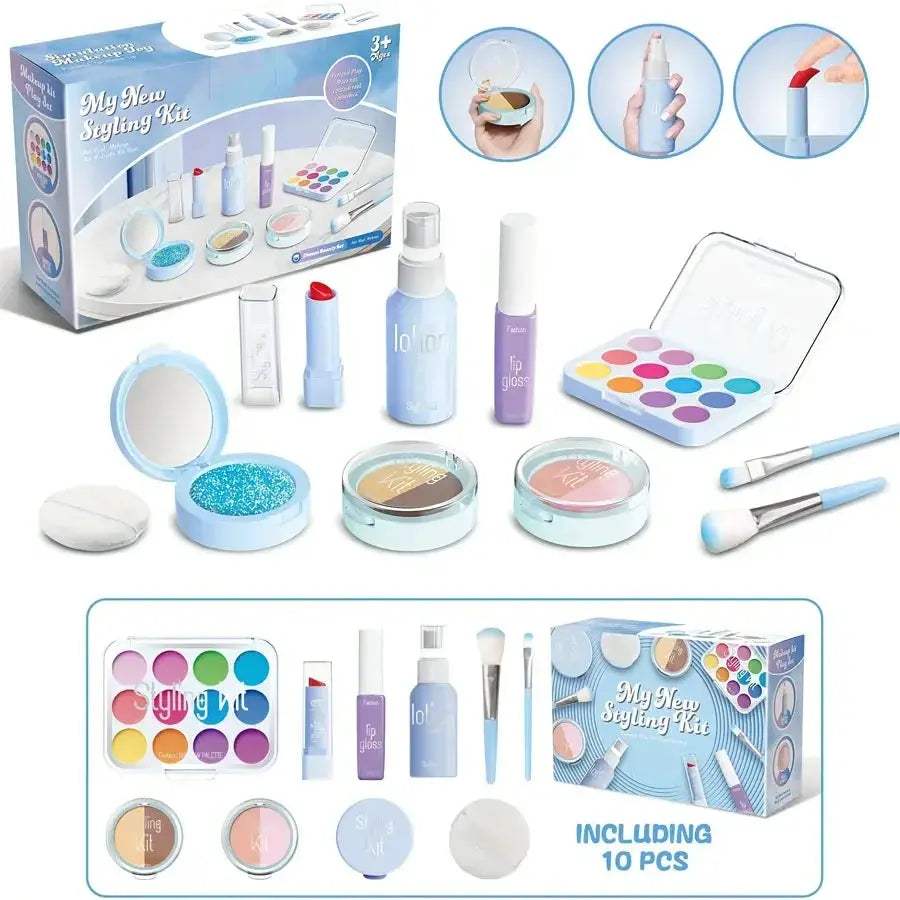 Non Toxic Kids Makeup Toy Set Prevents Liquid Smearing Safe - ToylandEU