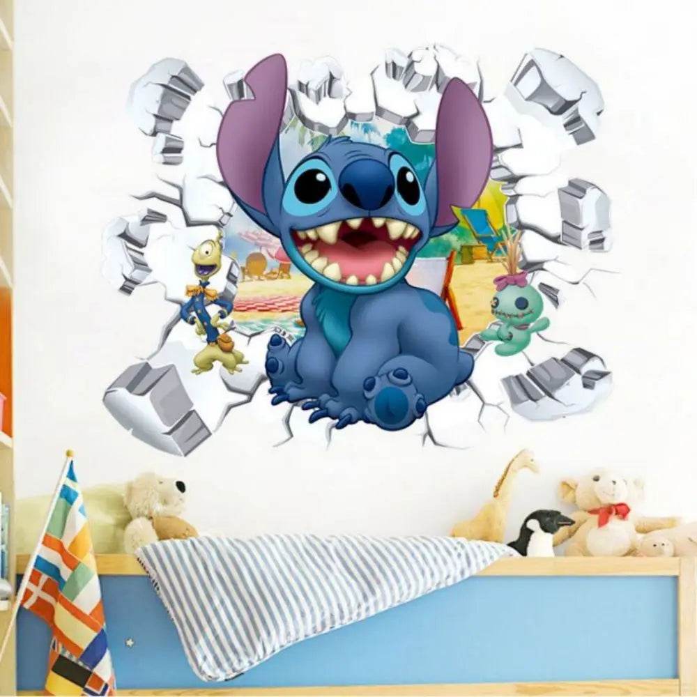 Non Toxic Wall Stickers Lilo And Stitch For Kids Room Decor - ToylandEU
