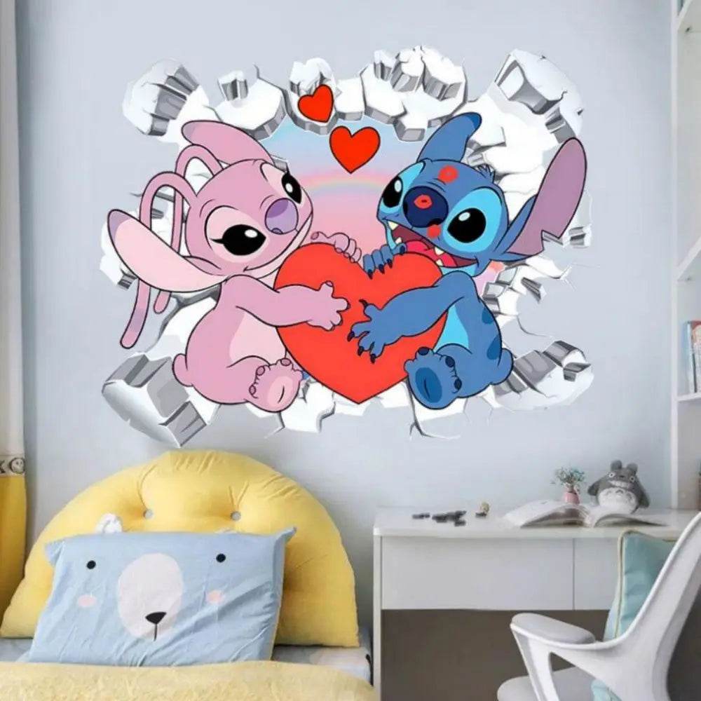Non Toxic Wall Stickers Lilo And Stitch For Kids Room Decor - ToylandEU