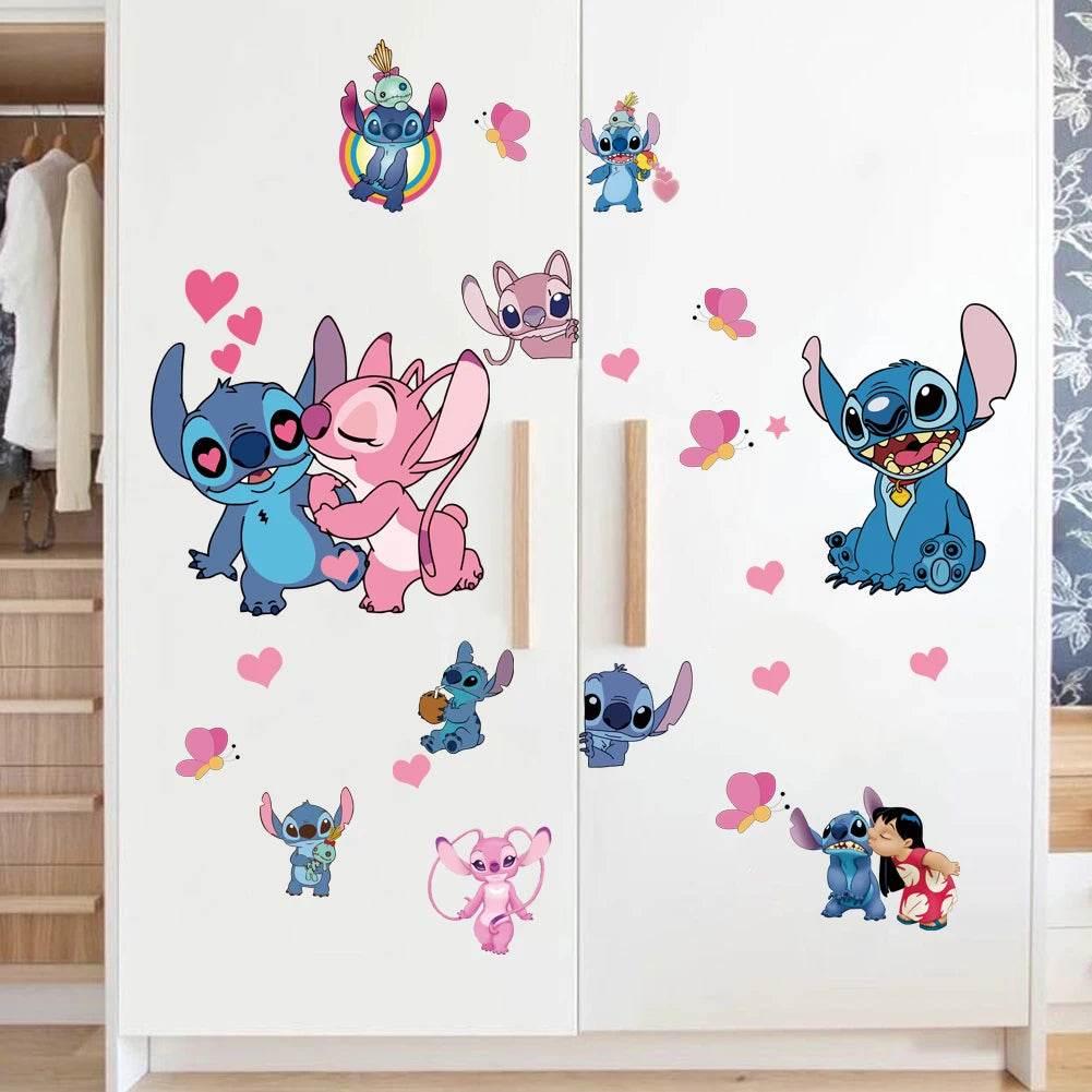 Non Toxic Wall Stickers Lilo And Stitch For Kids Room Decor - ToylandEU