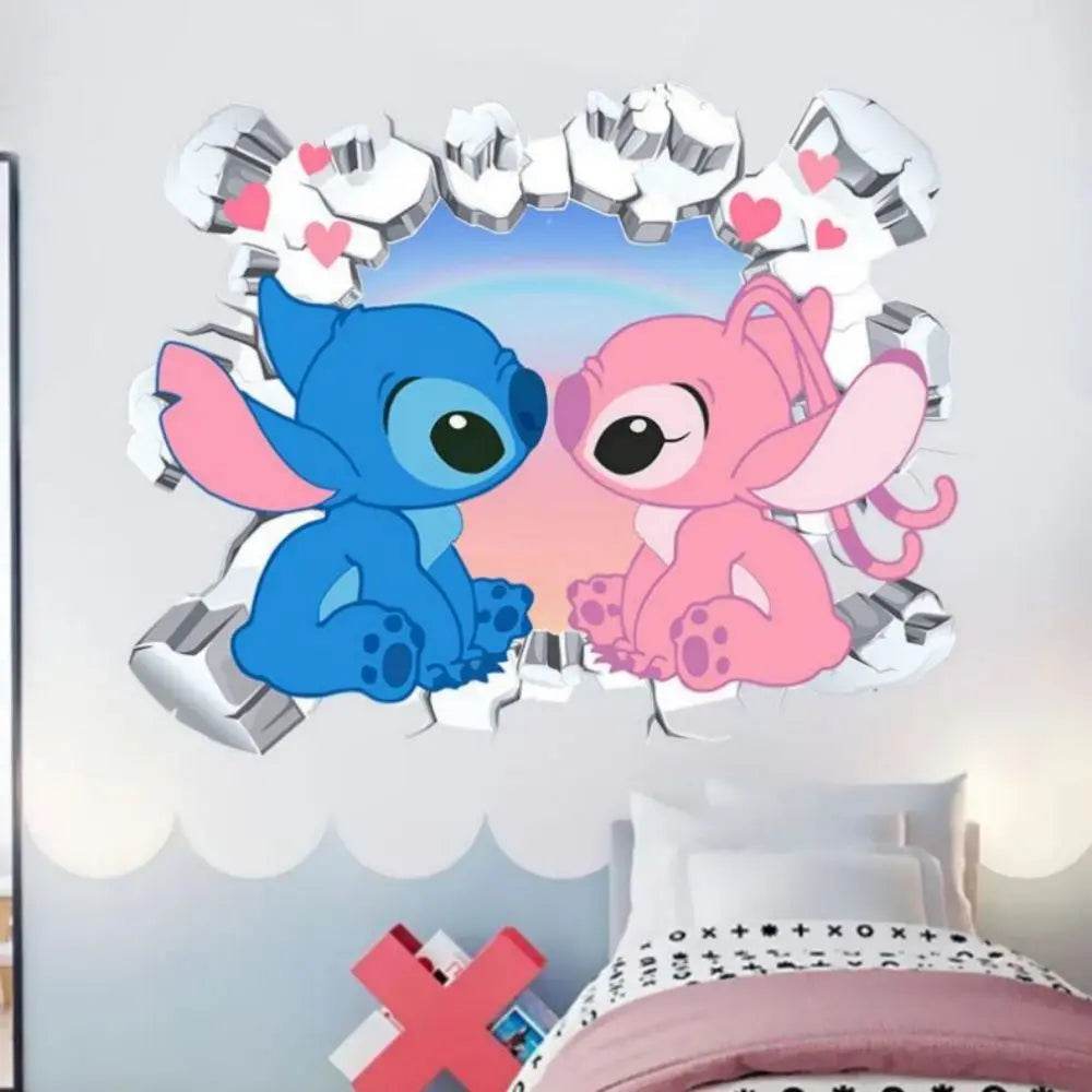 Non Toxic Wall Stickers Lilo And Stitch For Kids Room Decor - ToylandEU