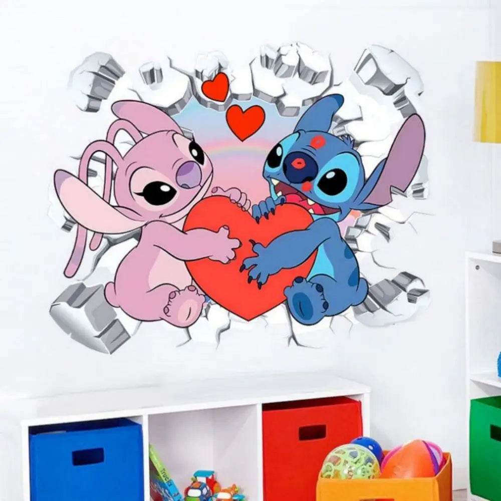 Non Toxic Wall Stickers Lilo And Stitch For Kids Room Decor - ToylandEU