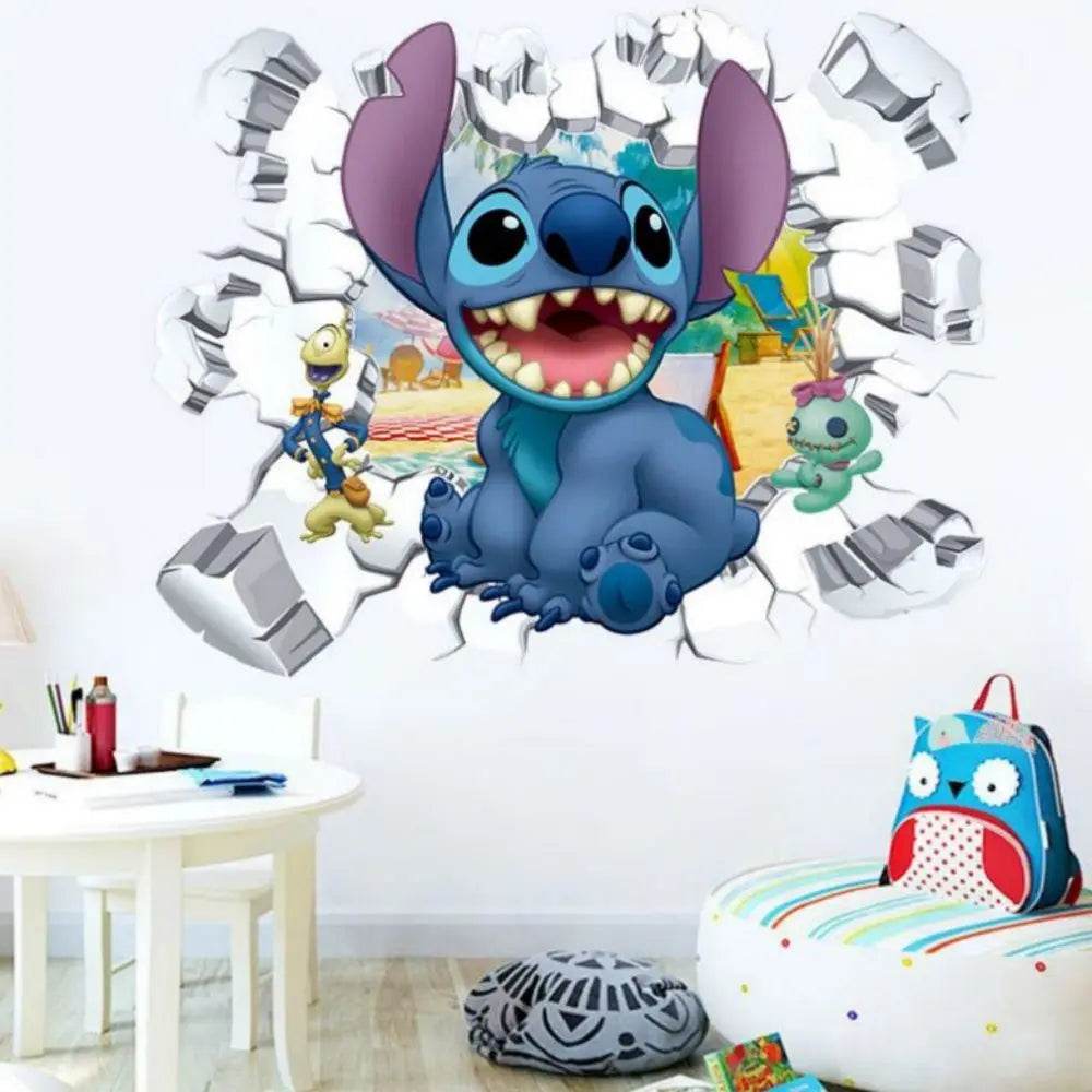 Non Toxic Wall Stickers Lilo And Stitch For Kids Room Decor - ToylandEU
