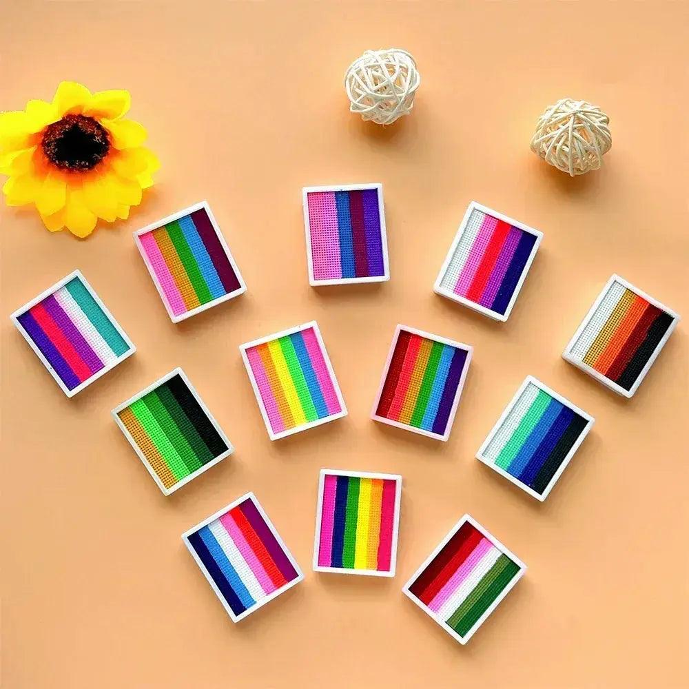  Non Toxic Water Soluble Rainbow Face Paint Palette Kids -  ToylandEU™