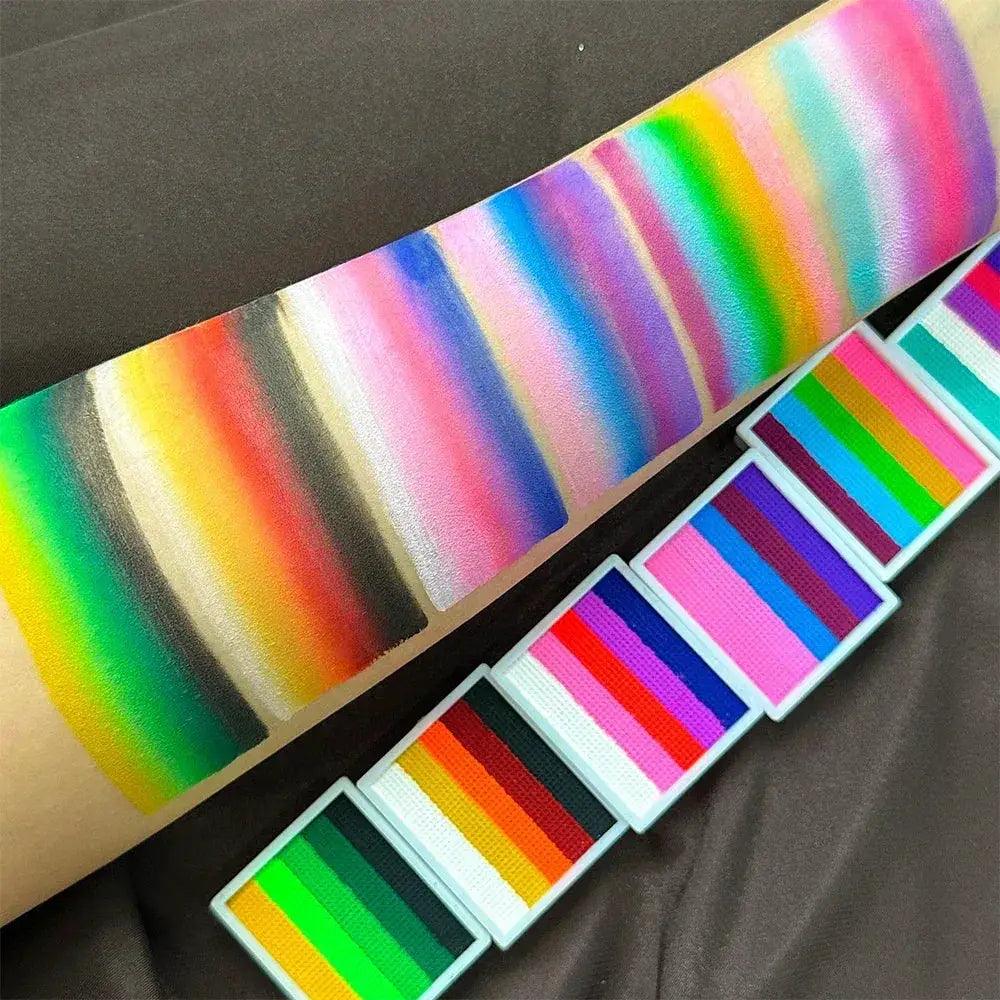  Non Toxic Water Soluble Rainbow Face Paint Palette Kids -  ToylandEU™