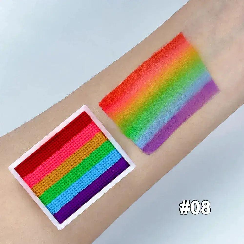  Non Toxic Water Soluble Rainbow Face Paint Palette Kids -  ToylandEU™