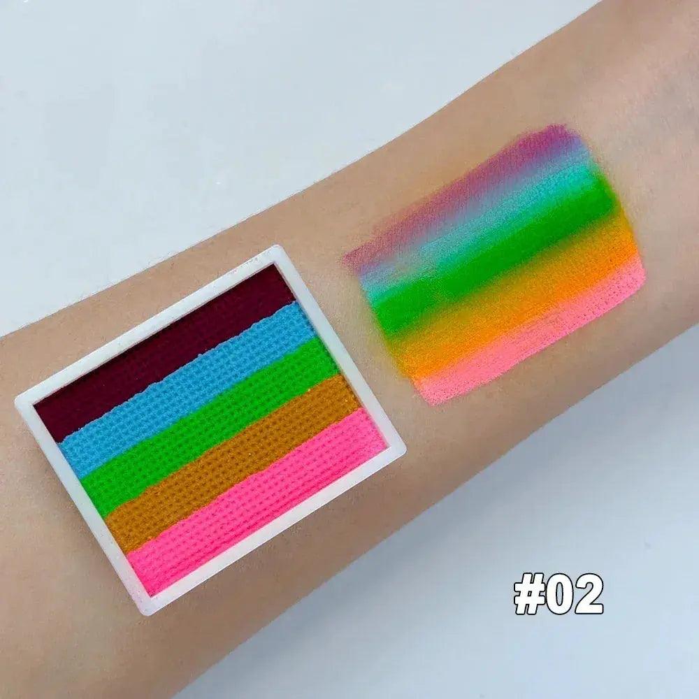  Non Toxic Water Soluble Rainbow Face Paint Palette Kids -  ToylandEU™
