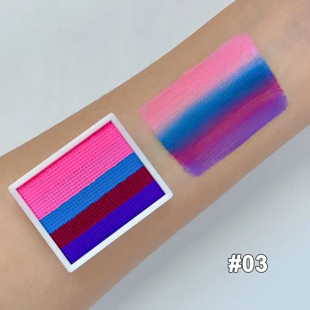 Non Toxic Water Soluble Rainbow Face Paint Palette - ToylandEU