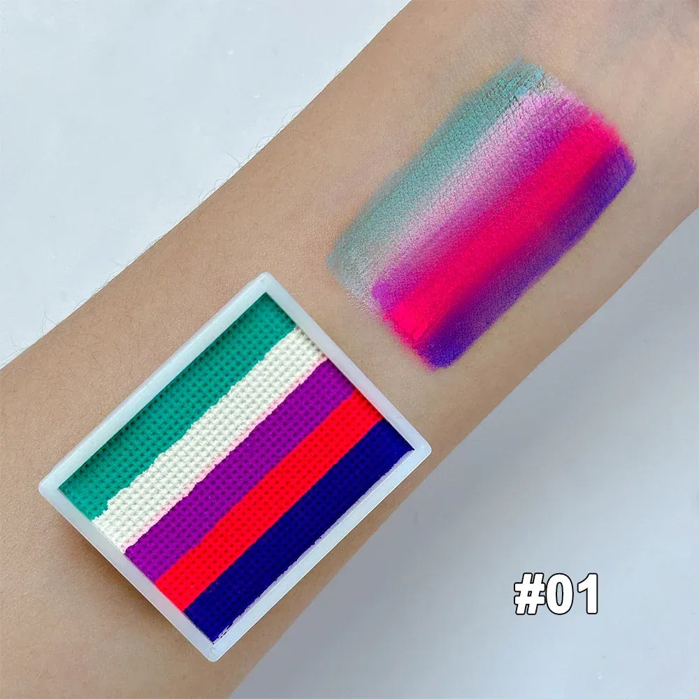 Non Toxic Water Soluble Rainbow Face Paint Palette - ToylandEU