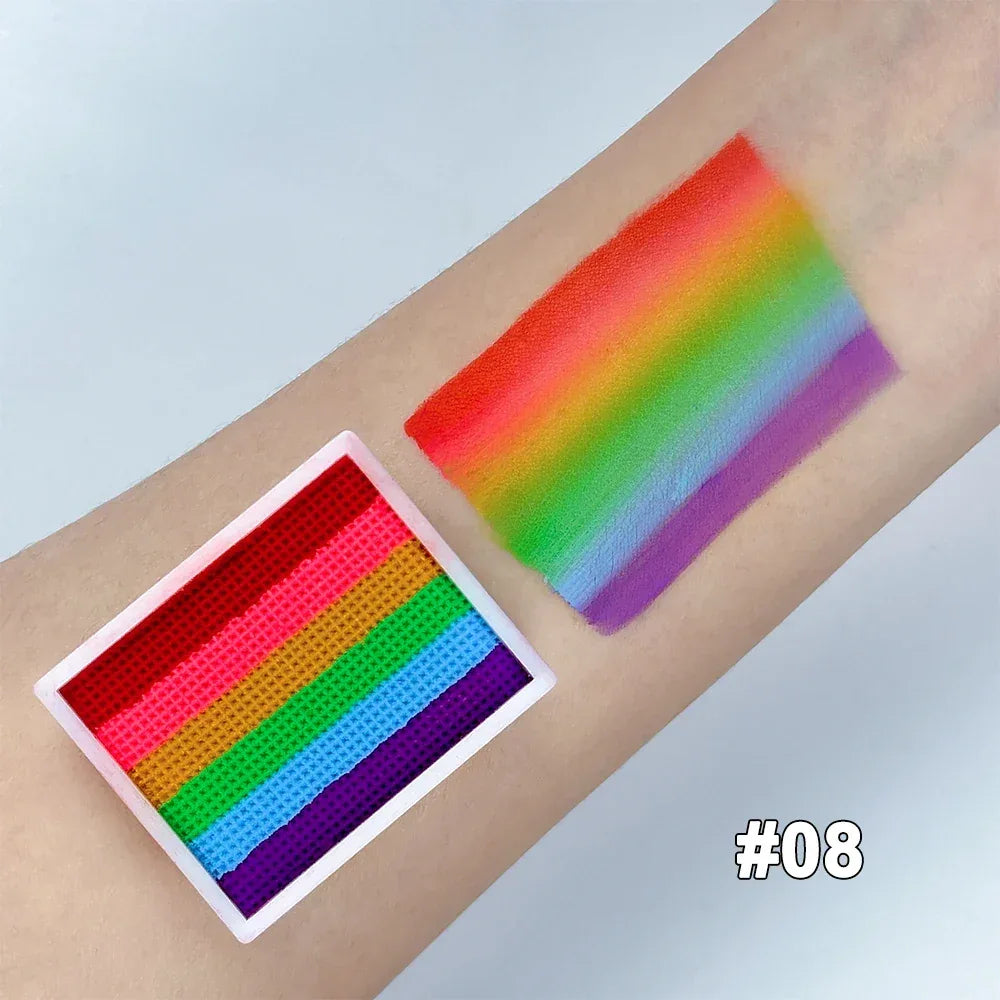 Non Toxic Water Soluble Rainbow Face Paint Palette - ToylandEU