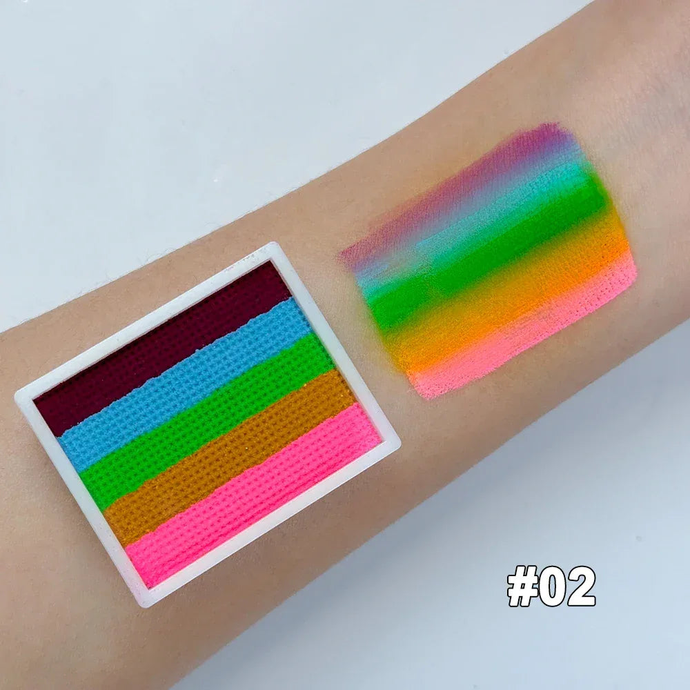 Non Toxic Water Soluble Rainbow Face Paint Palette - ToylandEU