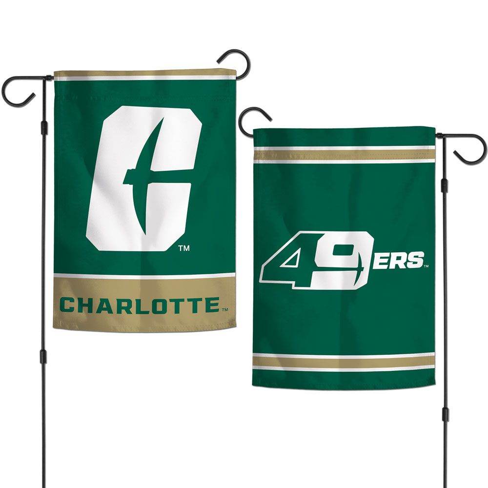 North Carolina Charlotte 49ers Flag 12x18 Garden 2 Sided - ToylandEU