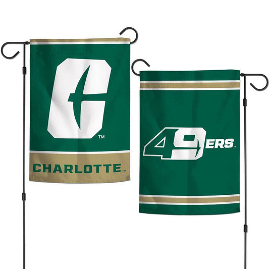 North Carolina Charlotte 49ers Flag 12x18 Garden 2 Sided - ToylandEU