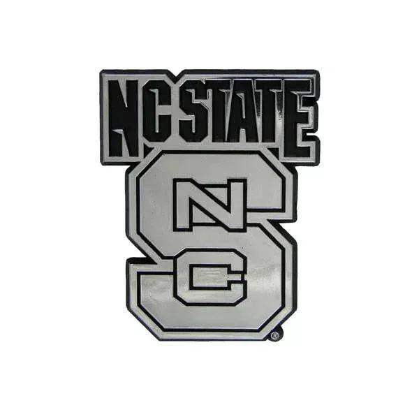  North Carolina State Wolfpack Auto Emblem Silver Chrome -  ToylandEU™