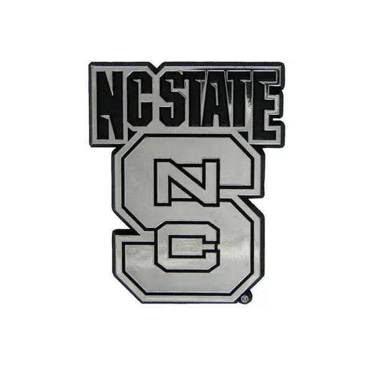  North Carolina State Wolfpack Auto Emblem Silver Chrome -  ToylandEU™