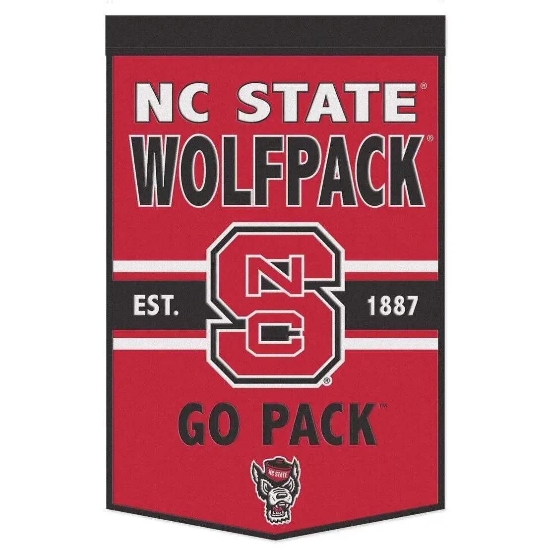  North Carolina State Wolfpack Banner Wool 24x38 Slogan -  ToylandEU™