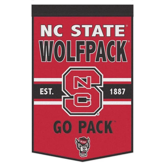  North Carolina State Wolfpack Banner Wool 24x38 Slogan -  ToylandEU™