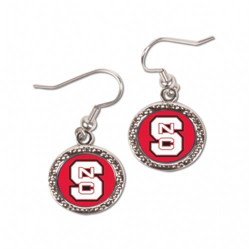 North Carolina State Wolfpack Earrings Round Style Official - ToylandEU