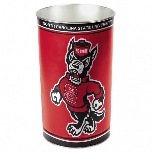 North Carolina State Wolfpack Metal Wastebasket 15 Inch - ToylandEU