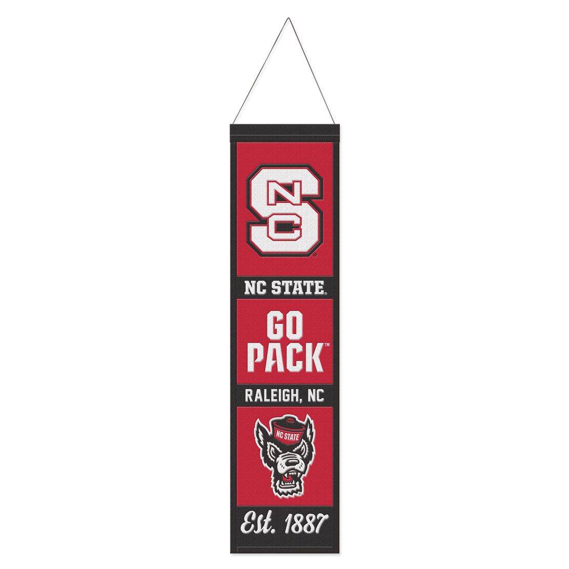North Carolina State Wolfpack Wool Banner 8X32 Heritage - ToylandEU