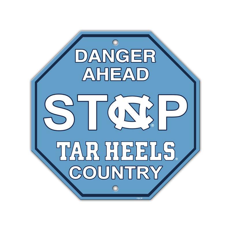 North Carolina Tar Heels 12x12 Plastic Stop Sign Wall Decor - ToylandEU