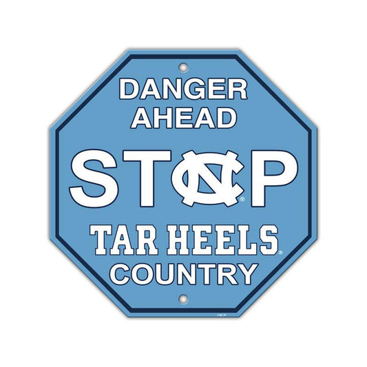 North Carolina Tar Heels 12x12 Plastic Stop Sign Wall Decor - ToylandEU
