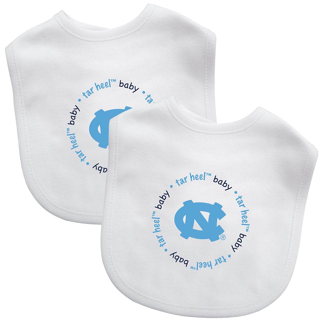 North Carolina Tar Heels Baby Bibs Two Pack Licensed Gear - ToylandEU