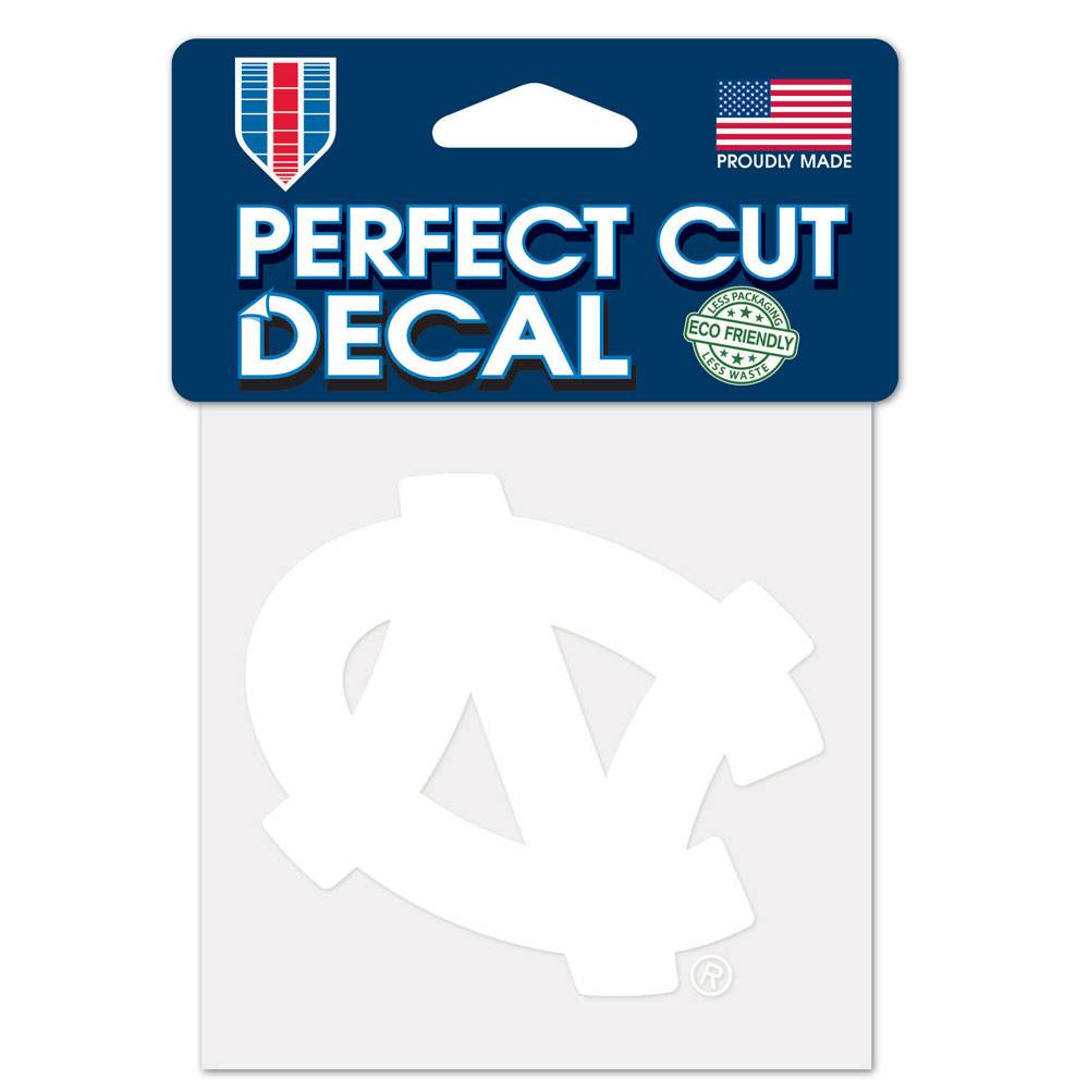 North Carolina Tar Heels Decal 4x4 White Perfect Cut - ToylandEU