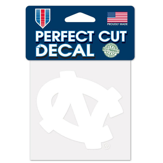 North Carolina Tar Heels Decal 4x4 White Perfect Cut - ToylandEU