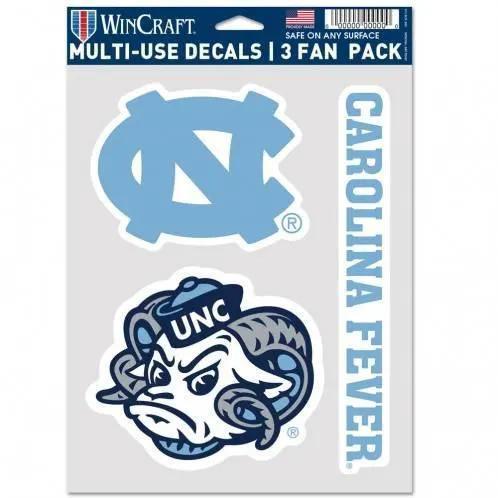  North Carolina Tar Heels Decal Multi Use Fan 3 Pack -  ToylandEU™