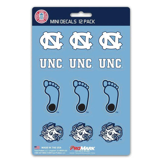  North Carolina Tar Heels Decal Set 12 Pack Premium Vinyl -  ToylandEU™
