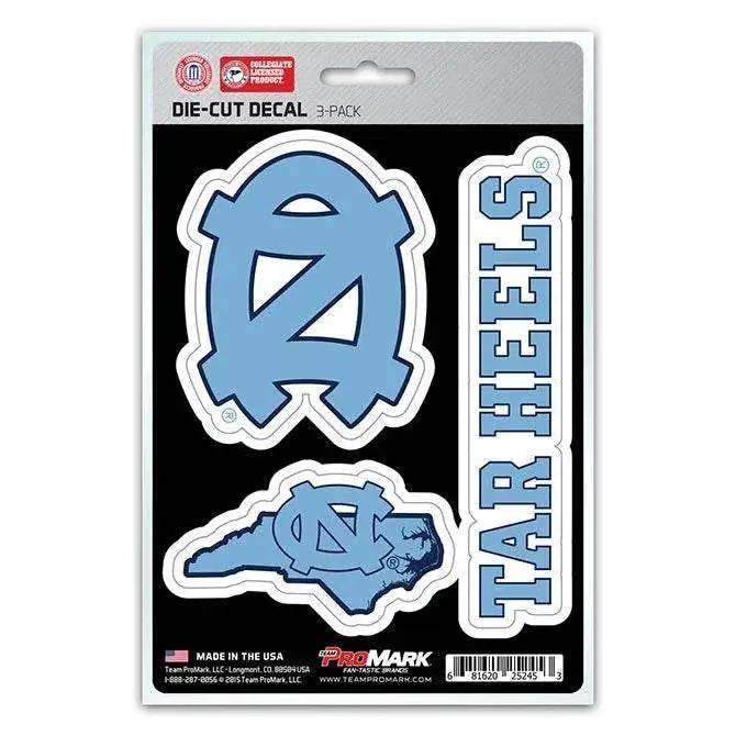  North Carolina Tar Heels Die Cut Vinyl Decals 3 Pack -  ToylandEU™