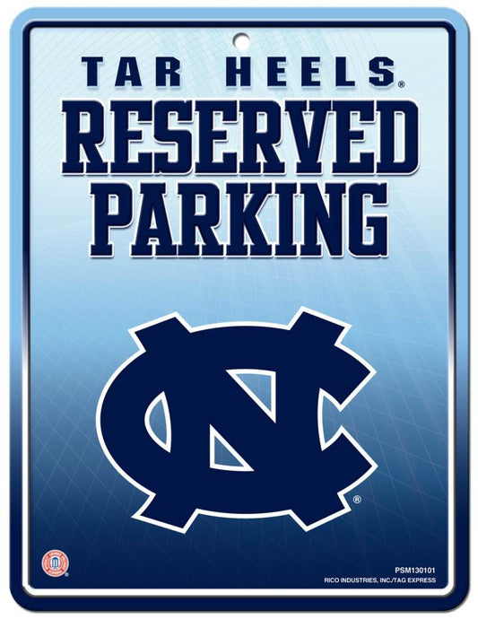 North Carolina Tar Heels Embossed Metal Parking Sign - ToylandEU