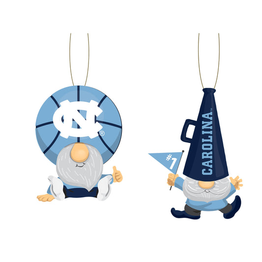 North Carolina Tar Heels Ornament Gnome Fans 2 Pack - ToylandEU