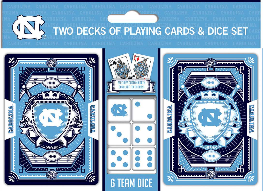 North Carolina Tar Heels Playing Cards and Dice Set - ToylandEU