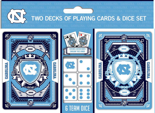 North Carolina Tar Heels Playing Cards and Dice Set - ToylandEU