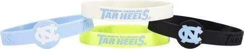 North Carolina Tar Heels Silicone Bracelets 4 Pack Official - ToylandEU