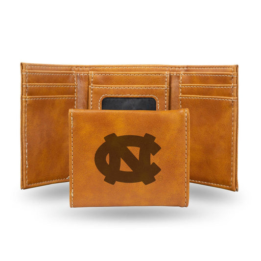 North Carolina Tar Heels Trifold Wallet Laser Engraved - ToylandEU
