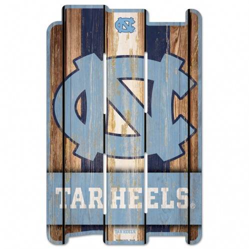 North Carolina Tar Heels Wood Fence Sign 11x17 Special Order - ToylandEU
