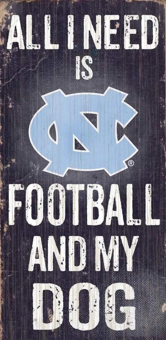  North Carolina Tar Heels Wood Sign Football Dog 6x12 Custom -  ToylandEU™