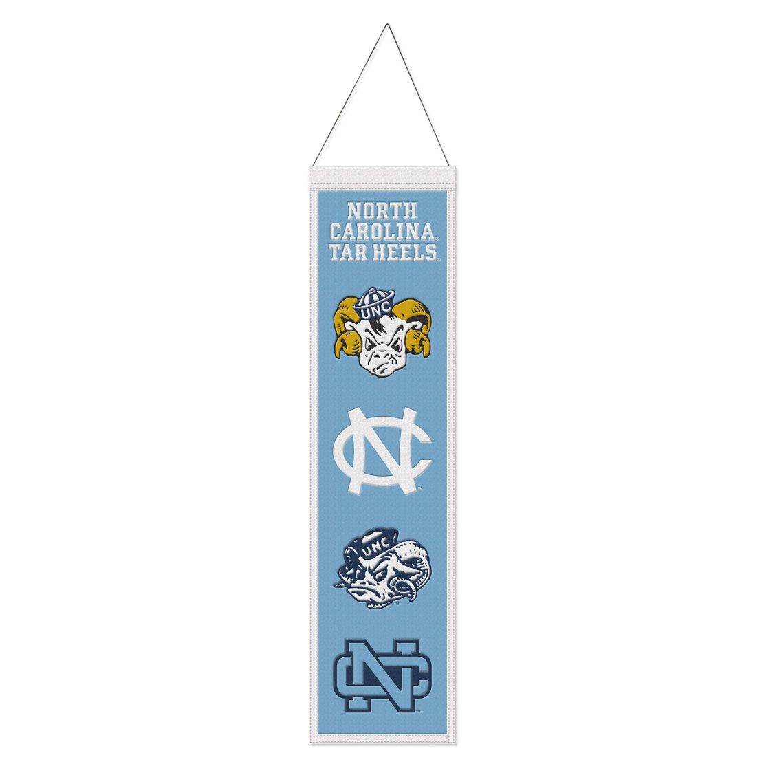 North Carolina Tar Heels Wool Banner 8x32 Embroidered - ToylandEU