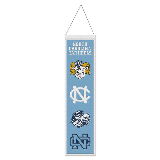 North Carolina Tar Heels Wool Banner 8x32 Embroidered - ToylandEU