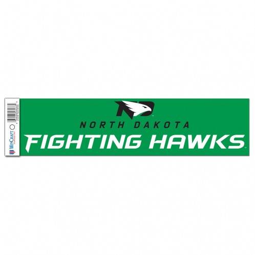 North Dakota Fighting Hawks Decal 3x12 Bumper Strip Style - ToylandEU