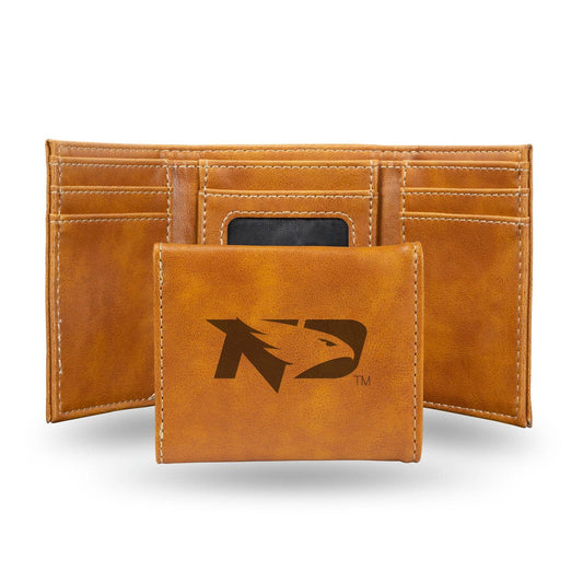 North Dakota Fighting Hawks Trifold Wallet Laser Engraved - ToylandEU