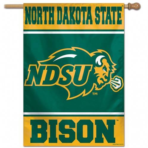 North Dakota State Bison Banner 28x40 Vertical Outdoor Flag - ToylandEU