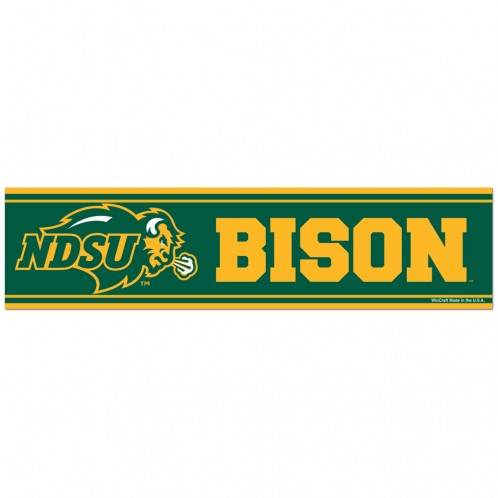 North Dakota State Bison Decal 3x12 Bumper Strip Sticker - ToylandEU